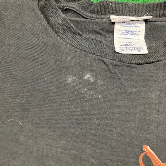 Vintage Pirates Of The Caribbean Shirt Mens XXL Black Logo Skeleton Crew Y2K Tee - Picture 4 of 11